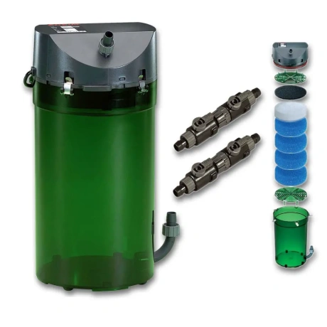 Eheim 2215 Classic 350 filtrielementide ja topeltkraanidega