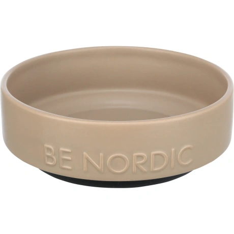 Керамическая миска BE NORDIC, 0.5 l/ø 16 cm, серо-коричневая