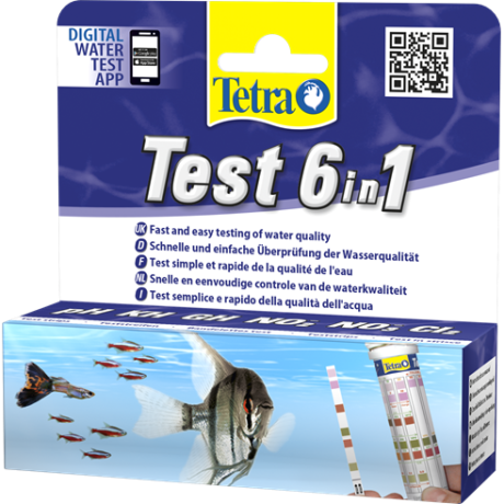 TETRA Test 6in1 - 25 шт тест для проверки качества аквариумной воды