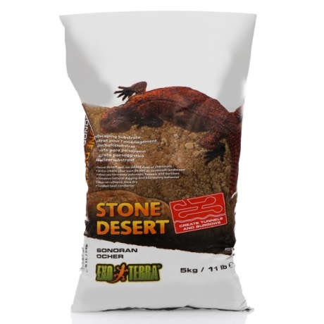 EXO TERRA Stone Desert Ocher 5 kg - kõrbesubstraat terraariumitele