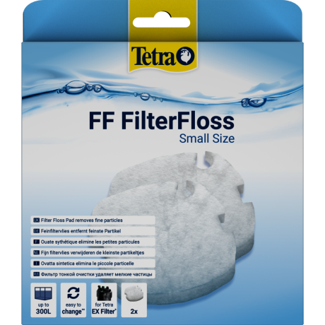 Tetra FF FilterFloss S – EX 400, EX 500, EX 600, EX 700, EX 800 Plus jaoks