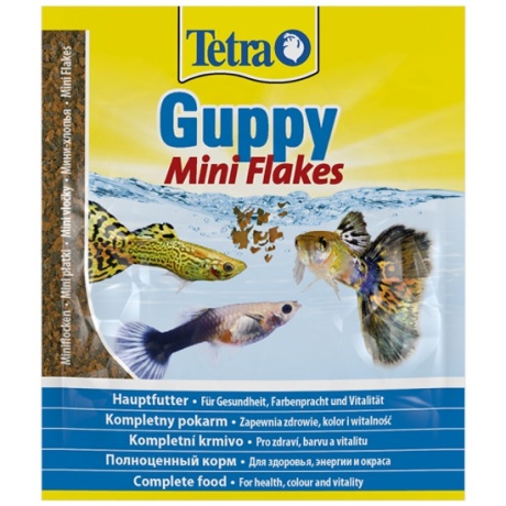 Tetra Guppy Mini kalatoit, helbed, 12g