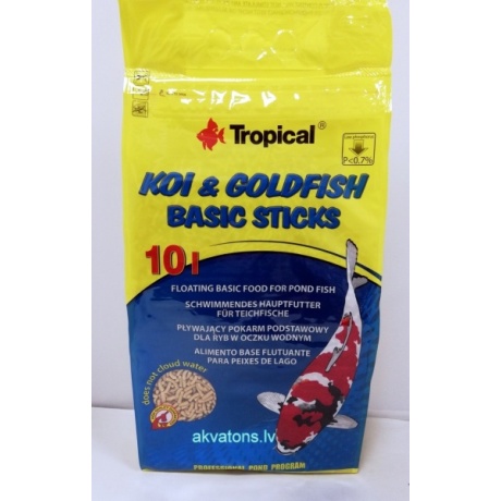 Tropical Koi & Goldfish Basic pulgad 10L