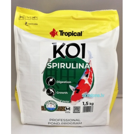 Tropical Koi Spirulina Pellet Suurus M 5L