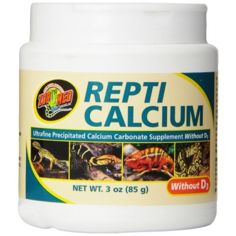 ZOOMED Repti Calcium 85 g - roomajatele ja kahepaiksetele ilma vit. D3