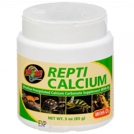 ZOOMED Repti Calcium 85g – lubi roomajatele ja kahepaiksetele D3-ga