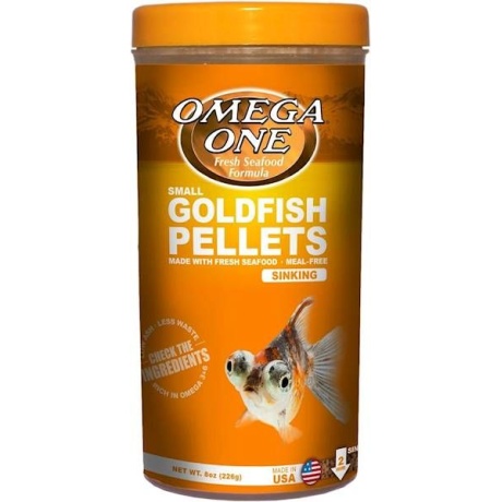 Omega One Small Goldfish Pellets 226g - pelletid kuldkalale