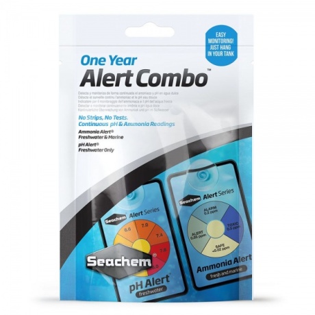 Test Seachem 1 Year Alert Combo – pH ja ammoniaak