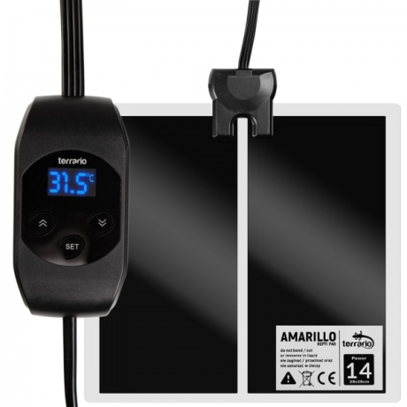 Terrario Amarillo 14W - LCD termostaadiga küttematt