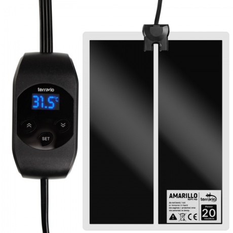 Terrario Amarillo 20W - LCD termostaadiga küttematt