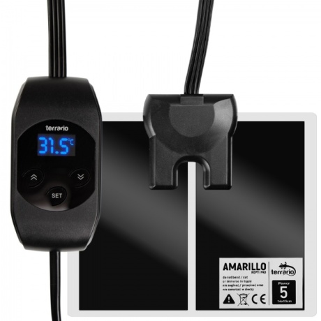 Terrario Amarillo 5W - LCD termostaadiga küttematt