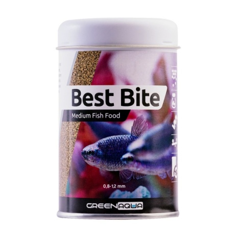 Green Aqua Best Bite Medium - granuleeritud kalatoit - 90 g