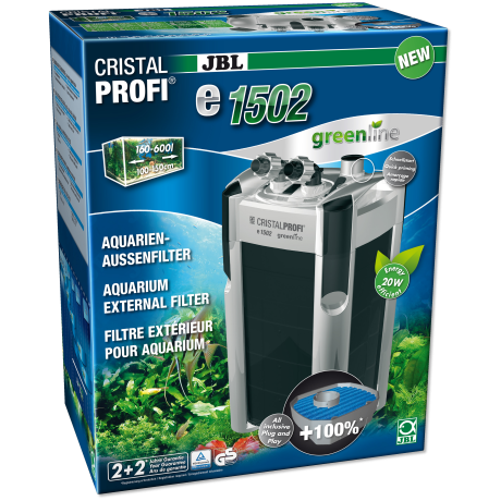 Välisfilter JBL CRISTALPROFI e1502 greenline 160-600 l