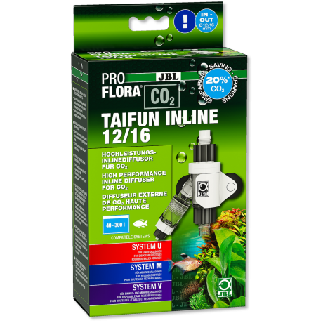 JBL ProFlora Taifun Inline 12/16 - CO2 difuusor