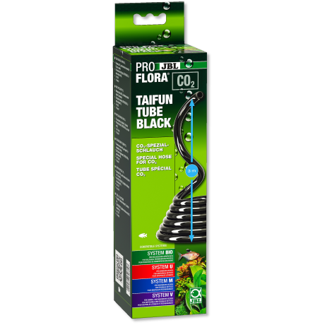 Spetsiaalne CO2 voolik JBL PROFLORA CO2 TAIFUN TUBE BLACK (must, 3 meetrit)