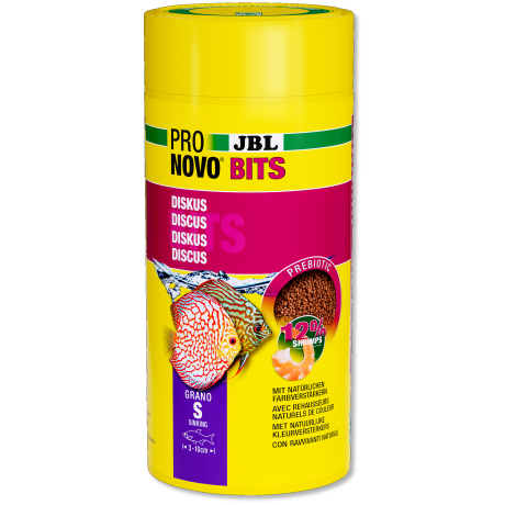 JBL Pronovo Bits Grano S 1 l / 480g Basic akvaariumi granuleeritud toit kettaheite jaoks