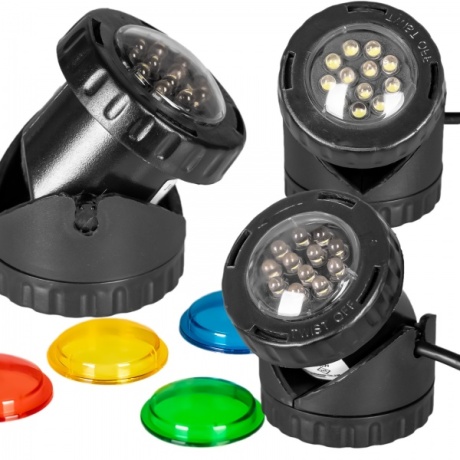 Jebao tiigivalgusti LED 3 värvi LED-valgustid tiigile ja aiale