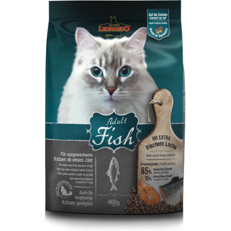 Leonardo Adult Oceanfish & Rice 2 kg täistoit kala ja riisiga täiskasvanud kassidele