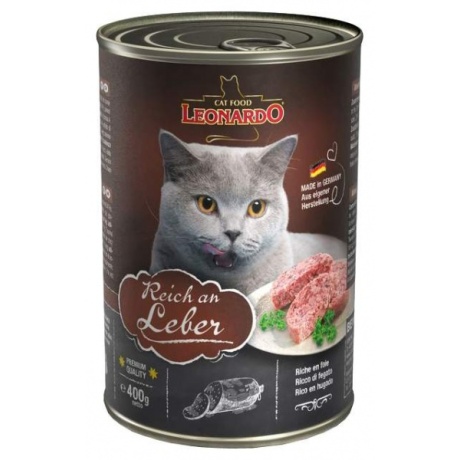 Leonardo Rich in Liver 400g konservid täiskasvanud maksaga kassidele