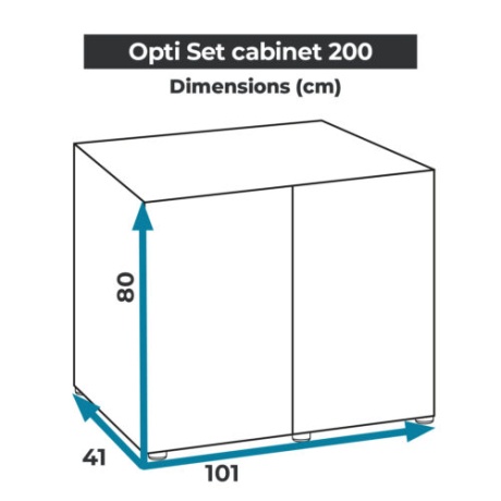 Akvaariumi alus AQUAEL OPTISET CABINET 200 must