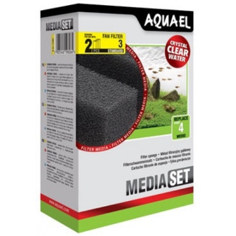 Käsn filtrile AQUAEL Fan 3 Plus filtrisvamm, 2tk