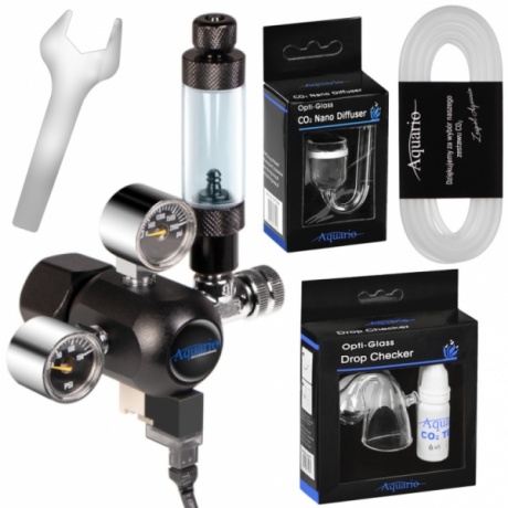 CO2 komplekt ilma silindrita Aquario Professional 2.0 solenoidklapiga