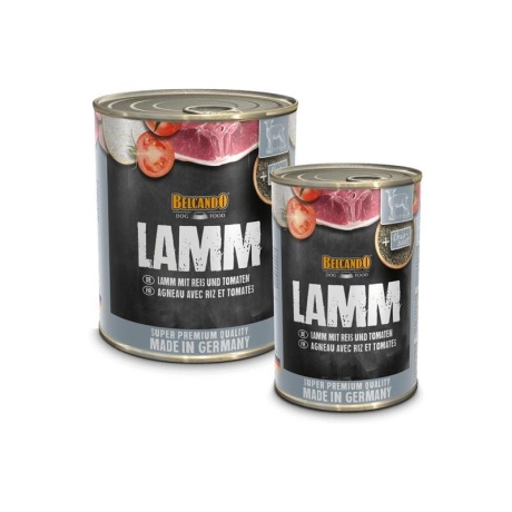 Belcando lamba-/riisikonserv koeratoit lambaliha, riisi ja tomatitega täiskasvanud koertele, 400g