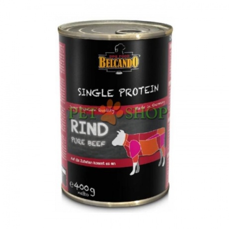BELCANDO Pure Beef konserv veiselihaga täiskasvanud koertele, 400g