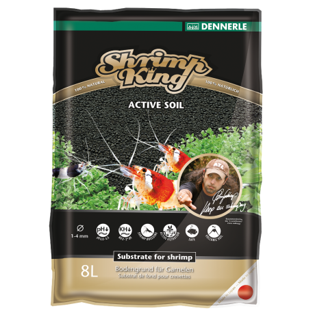 Toitemuld Dennerle Shrimp King Active Soil - 8l