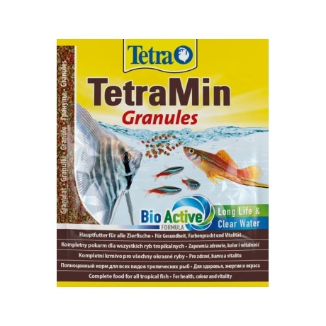 Tetra Min Granules toit akvaariumi dekoratiivkaladele 15g