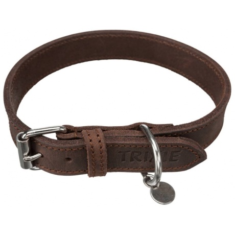 Rustikaalne krae, M: 37-44 cm/25 mm, tumepruun