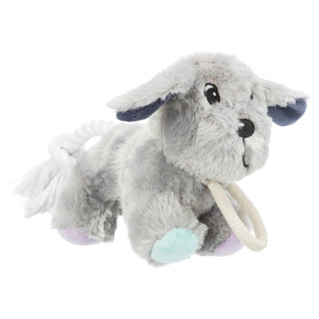 Mänguasi koertele Juunior koer köiega, plüüs, 24 cm