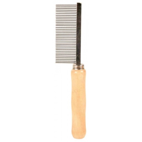 Keskmine kamm puit/metall 18 cm