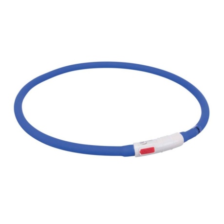 Vilkuv krae Välklambi rõngas USB XS-XL 70cm/10mm sinine