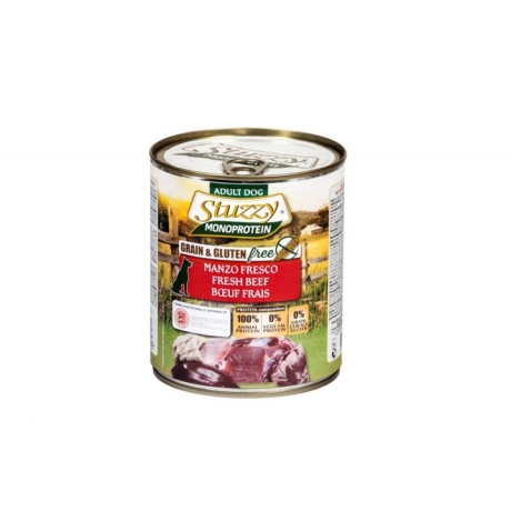 Täistoit (konserv) STUZZY Dog Monoproteiin 800g veiselihaga
