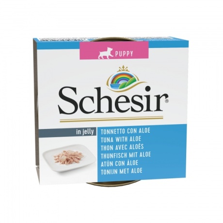 Schesir tuunikala + aaloe tarretises 150g märgtoit kutsikatele