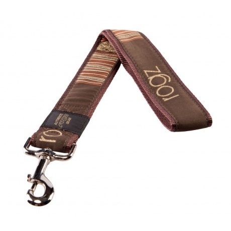 Rogz Fancy Dress XXL 40mm Special Agent Mocha Bone Leash