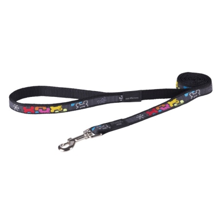 Поводок Rogz Fancy Dress L 20mm Beach Bum, узор Multi Bone