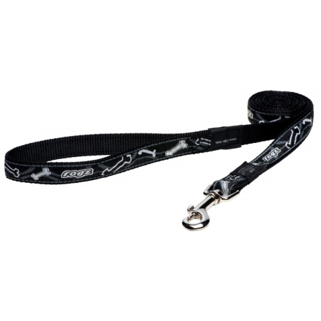 Leash Rogz Fancy Dress L 20mm Beach Bum, Black Bone muster