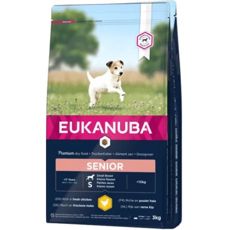 EUKANUBA Senior kanaga väikestele koertele 3 kg