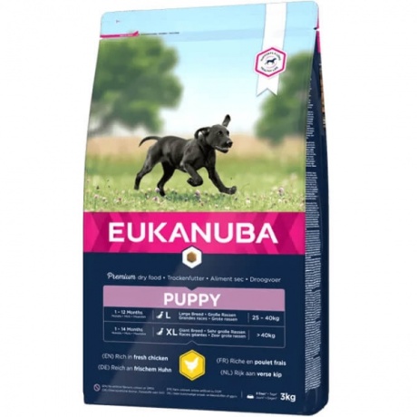 EUKANUBA kutsikas kanaga suurtele koertele 15 kg