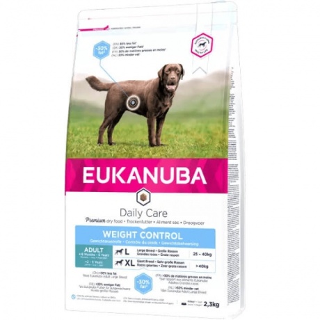 EUKANUBA Täiskasvanud kanaga suurtele koertele ülekaalulistele 15 kg