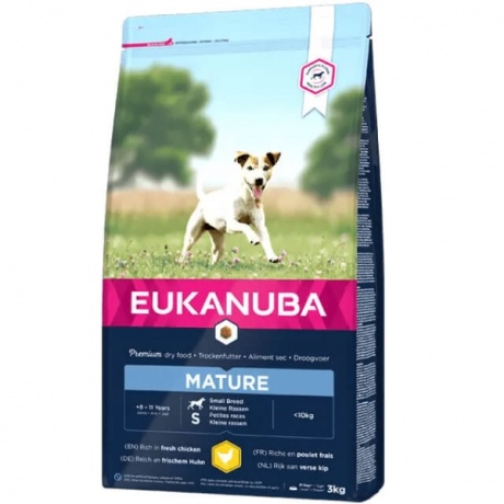 EUKANUBA Mature kanaga väikestele koertele 3 kg