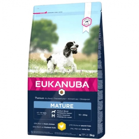 EUKANUBA Küps kanaga keskmise suurusega koertele 12 kg