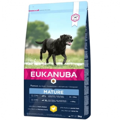 EUKANUBA Mature kanaga suurtele koertele 15 kg