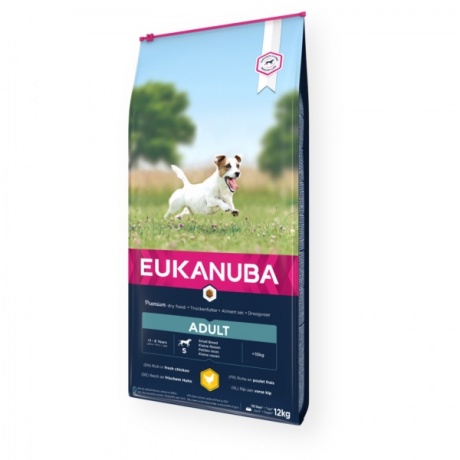 EUKANUBA Täiskasvanud kanaga väikestele koertele 12 kg