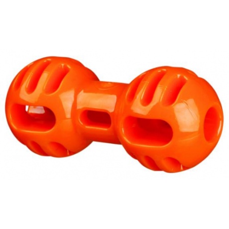 **Игрушка для собак Soft&Strong Гантеля 11см оранжевая