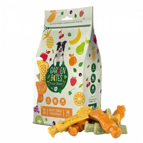 Лакомство для собак Garden bites фруктовая зубная паста тони 7,8см 18шт