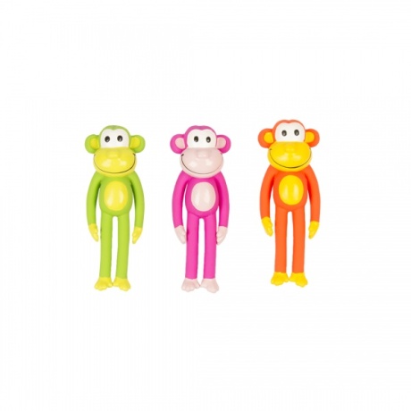 Игрушка для собак из латекса Monkey with Rope 16см цвет случайный