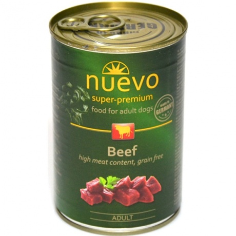 Täisväärtuslik (märg)toit NUEVO Dog Adult Beef 800g